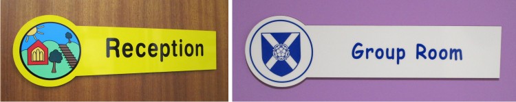 crest acm door signs